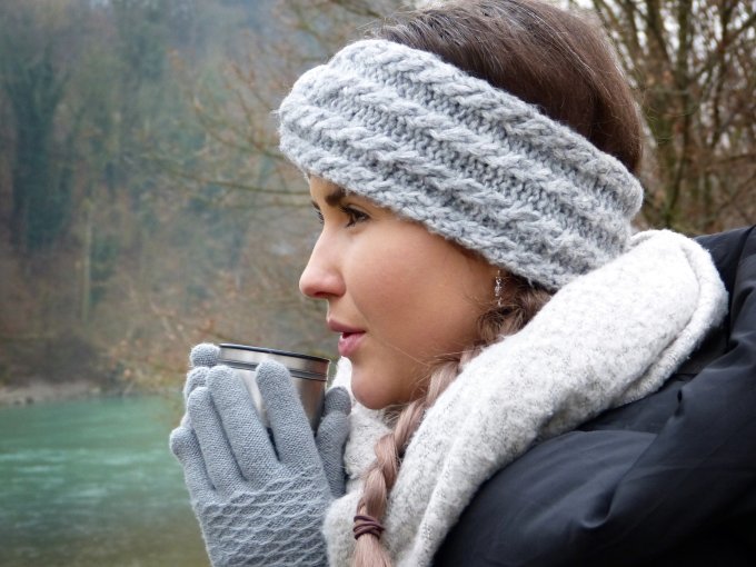 Rękawiczki damskie zimowe ciepłe